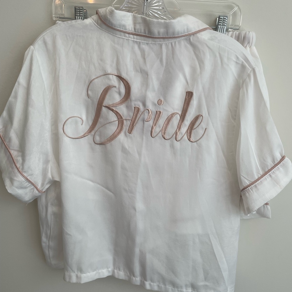 Missguided White Bride Pajamas